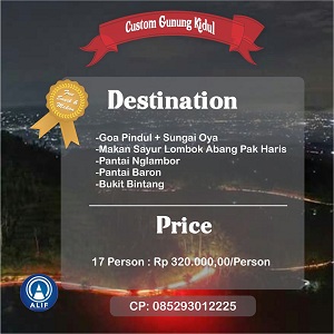 custom gunung kidul alif transport sewa mobil jogja