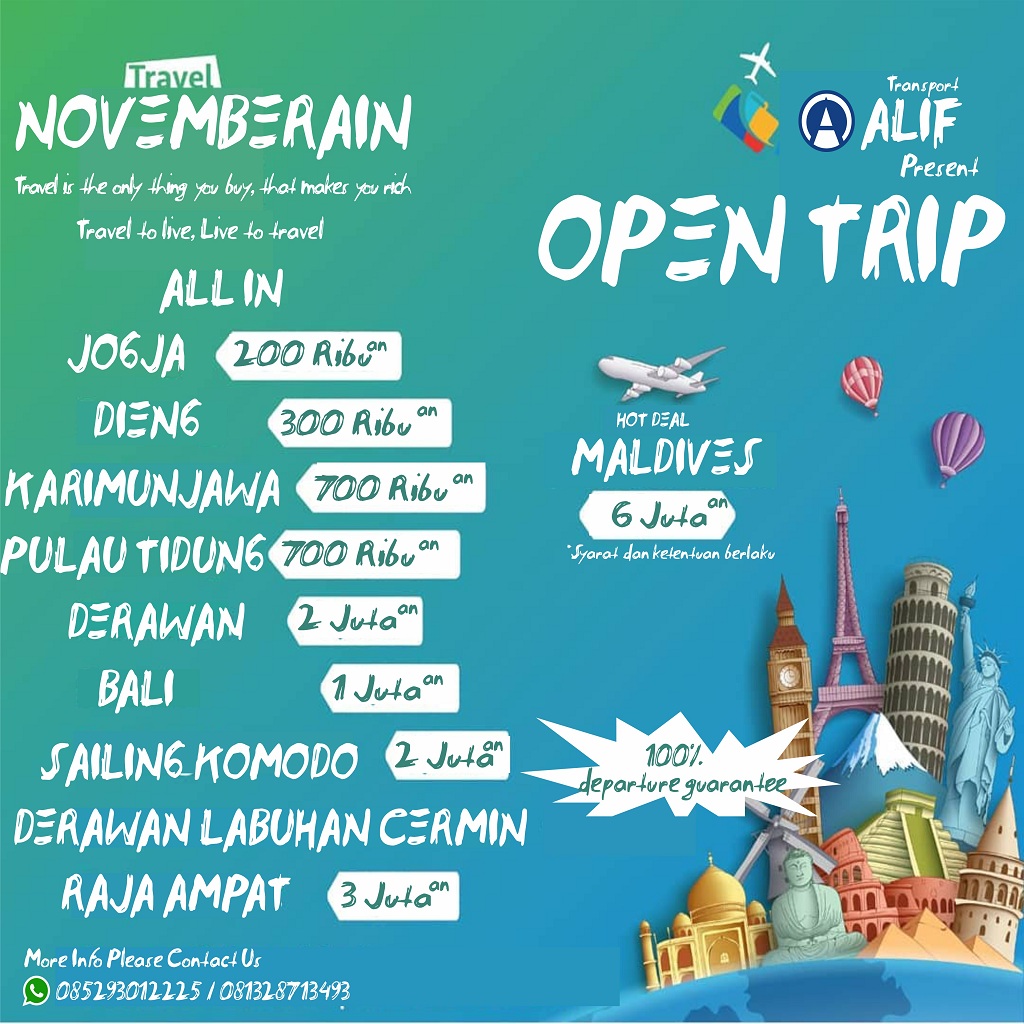 open trip alif transport